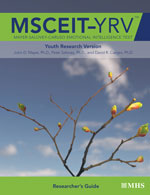MSCEIT: YRV - Mayer-Salovey-Caruso Emotional Intelligence Test: YRV Researcher's Guide Manual